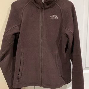 Chocolate Brown Women’s Northface ZipUp Small